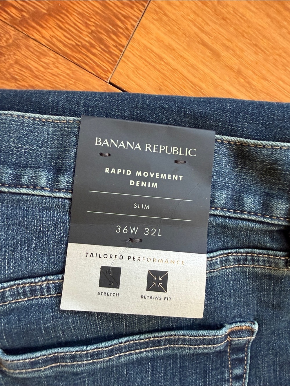 2 pairs of Banana Republic Dark Blue Men’s  Jeans - Picture 2 of 6